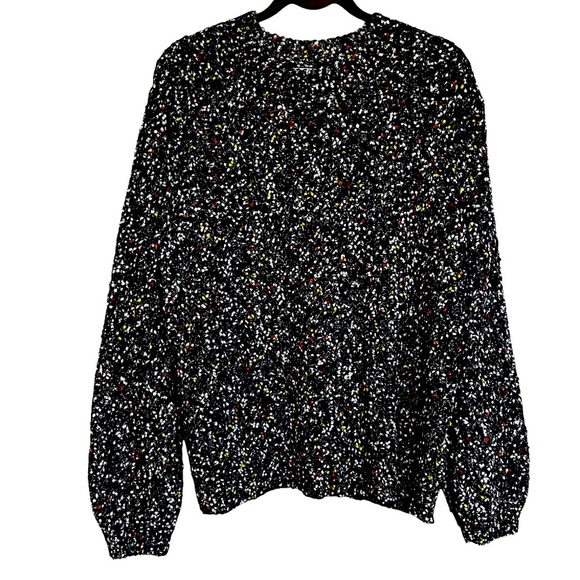 John Paul Richard Women’s 2X Colorful Speckled Knit Sweater Chenille Confetti - Picture 1 of 9